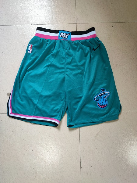Men NBA Miami Heat Sky blue Shorts 0416->miami heat->NBA Jersey